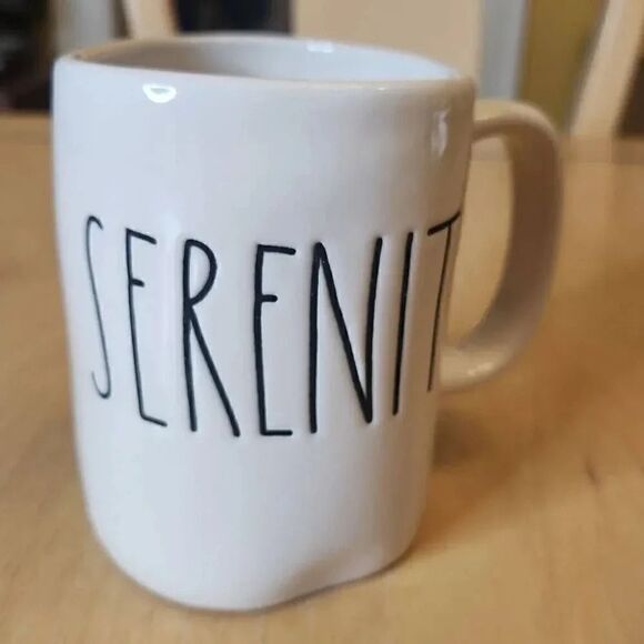 Rae Dunn Serenity white mug - Picture 2 of 3